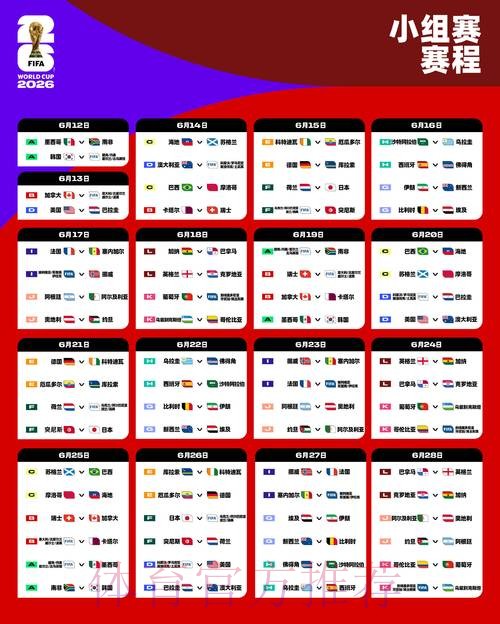 2026世界杯每日赛程今日观看指南怎么看